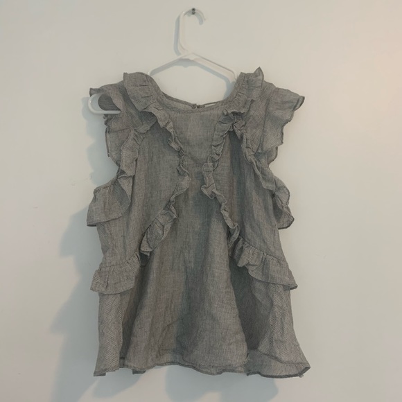 NWT greylin striped ruffle top small - Picture 2 of 8